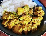 鶏肉とジャガイモの香菜ヨーグルトカレー作り方15写真
