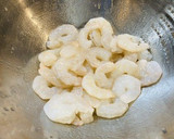 ＊もろみのチカラでえびとカブの茎炒め＊作り方2写真