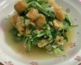 水菜とお揚げの煮びたし♪作り方4写真