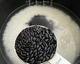 炊飯器で通常炊き☆古代米(黒米)ごはん作り方1写真