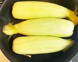 少ない水で茹で蒸し！とうもろこし作り方3写真