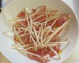 レンチン！豚肉ともやしのピリ辛重ね蒸し作り方3写真