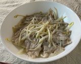 レンチン！豚肉ともやしのピリ辛重ね蒸し作り方7写真