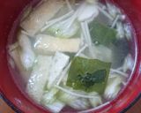 セロリとえのきの味噌汁♪作り方6写真