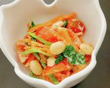 大豆、人参、トマト、ほうれん草のマヨ和え作り方4写真