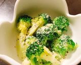 ブロッコリーの粉チーズオリーブオイル作り方1写真