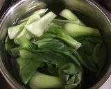 青梗菜の蟹あんかけ作り方1写真