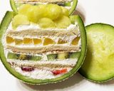 米粉の丸ごとメロンケーキ 2作り方16写真