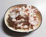 パクチーと蒸し鶏とナスのエスニック和え物作り方1写真