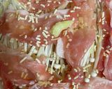 貧乏ズボラ飯　豚肉もやしえのき　レンジ作り方3写真