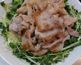 簡単！激ウマ！豚バラ肉のネギごまだれがけ作り方3写真
