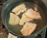 サッポロ一番みそラーメン・豚バラ＆レタス作り方3写真