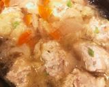 キャベツと鶏団子のパイタン煮込み作り方5写真