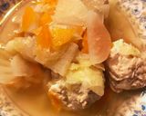 キャベツと鶏団子のパイタン煮込み作り方6写真