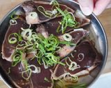 カツオのタタキのパクチーサンド作り方1写真