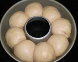 ＨＢで♪ふんわり黒糖ちぎりパン作り方2写真