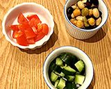 自宅で作る簡単地中海食！豆サラダ作り方1写真