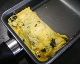 簡単！卵焼き　韓国海苔たっぷり作り方3写真