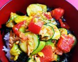 完熟トマトとアボカドで作る擬製鮪丼作り方3写真