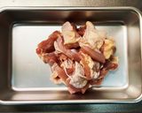 簡単チキンの豆乳レモンパスタ作り方1写真