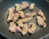 簡単チキンの豆乳レモンパスタ作り方3写真
