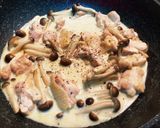 簡単チキンの豆乳レモンパスタ作り方5写真