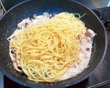 簡単チキンの豆乳レモンパスタ作り方6写真