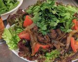 ケバブ風ラム肉のソテーとパクチーのサラダ作り方17写真