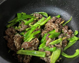 新和食だしが効いた牛肉とピーマンの炒め物作り方6写真