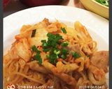 豚キムチに合うパスタ♬作り方24写真