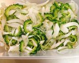 夏バテ吹っ飛ぶゴーヤと玉ねぎの甘酢漬け作り方6写真