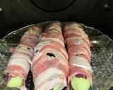 レンジで7分　ナスの豚バラくるくる巻き作り方4写真