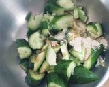 基本の和え物★きゅうりとミョウガ作り方4写真