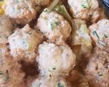簡単♪︎つくねとキャベツのレンジ煮♡‪作り方2写真