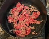 ズッキーニと牛こま切れの甘辛炒め煮作り方2写真