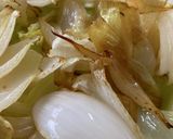 鳥の黒酢あんレタスと揚げ新玉ねぎ作り方1写真