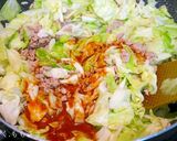 キャベツの肉味噌炒め★卵とじ＆丼にもなる作り方5写真