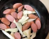 カレー味♡ウインナー・キャベツ炒め作り方2写真