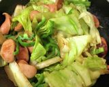 カレー味♡ウインナー・キャベツ炒め作り方7写真