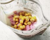 ハムコーン蒸しパン作り方4写真
