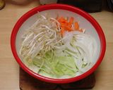 豚骨＋鶏ガラ半々で節約版の長崎ちゃんぽん作り方2写真