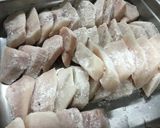 【保育園給食】揚げかじきの野菜あんかけ作り方3写真
