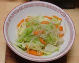 豚骨＋鶏ガラ半々で節約版の長崎ちゃんぽん作り方15写真