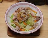 豚骨＋鶏ガラ半々で節約版の長崎ちゃんぽん作り方19写真