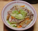 豚骨＋鶏ガラ半々で節約版の長崎ちゃんぽん作り方20写真