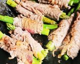 牛肉のアスパラ巻きオイスターソース味作り方3写真