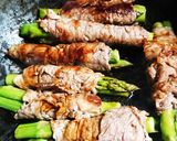 牛肉のアスパラ巻きオイスターソース味作り方6写真