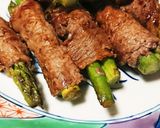 牛肉のアスパラ巻きオイスターソース味作り方8写真
