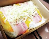 一番美味しい とろーりチーズのハムエッグ作り方3写真