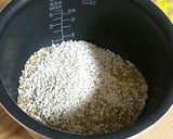 ☆炊飯器で玄米＆もち米ミックス炊き☆作り方1写真